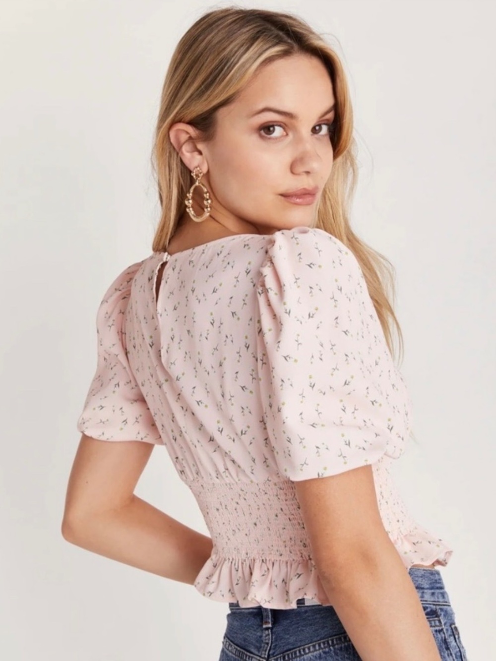 Backyard Roses Anna Crop Top Size Medium - Picture 10 of 10